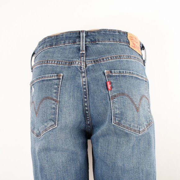 Levi's Mid Rise Skinny (30 X 31) Women's Denim Jeans Medium Wash Zip Fly - Picture 7 of 14